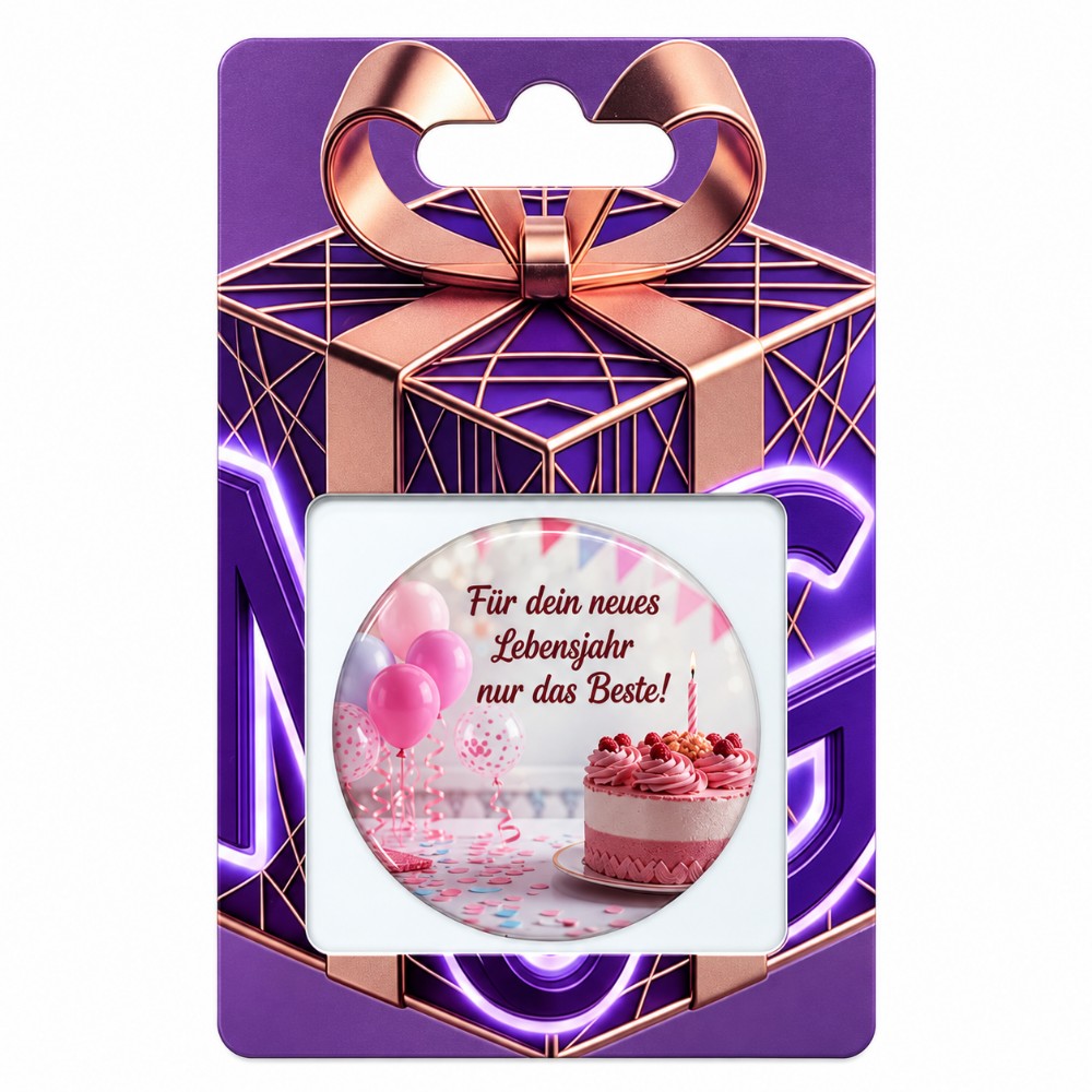 Best Wishes for Your New Year of Life – Personalised NFC Birthday Sticker
